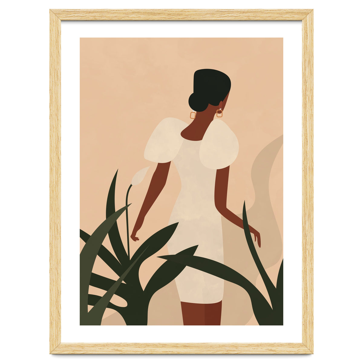 Woman Boho Minimalist Illustration