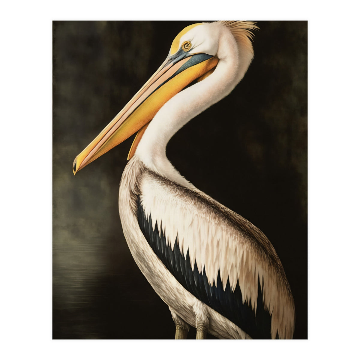 Pelican Oil Painting (Print Only)