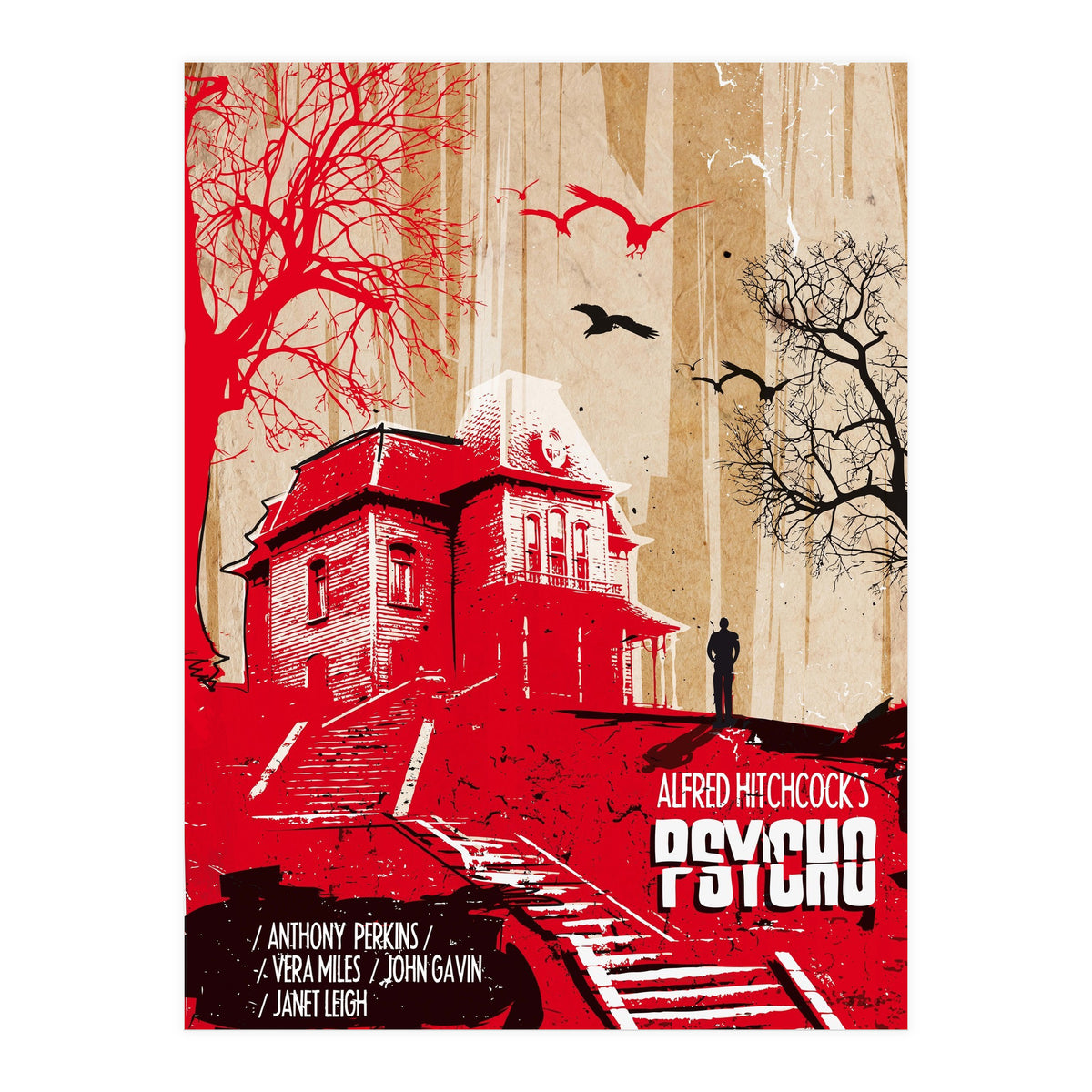 Psycho movie poster (Print Only)