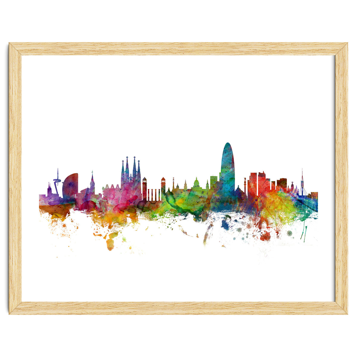 Barcelona Spain Skyline