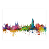 Barcelona Spain Skyline (Print Only) thumbnail