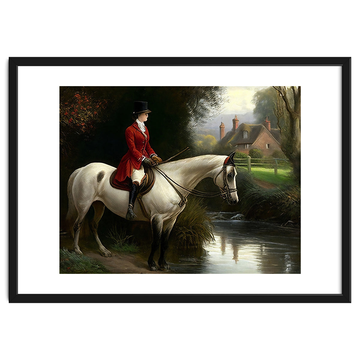 19th Century Countryside Oil Painting