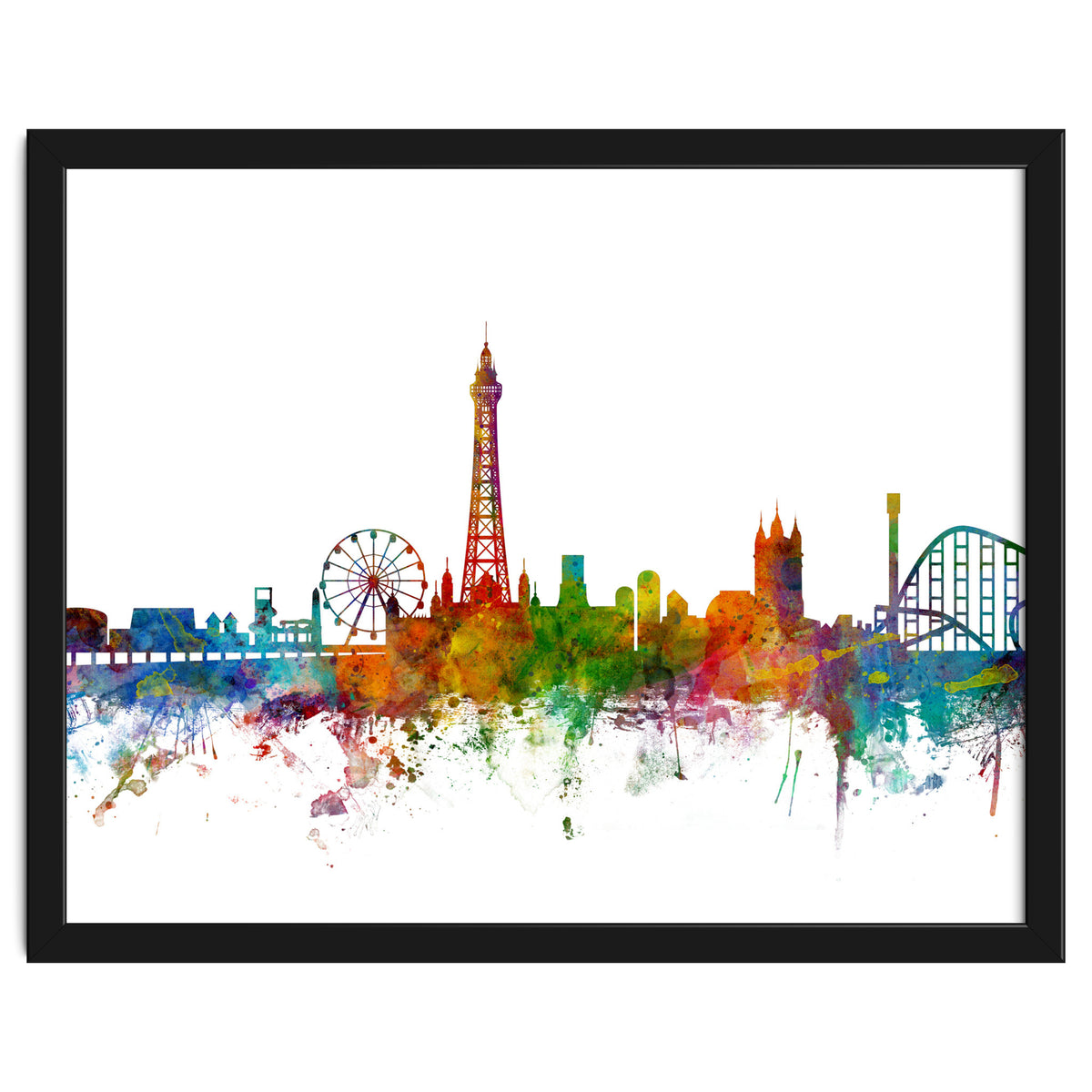 Blackpool England Skyline