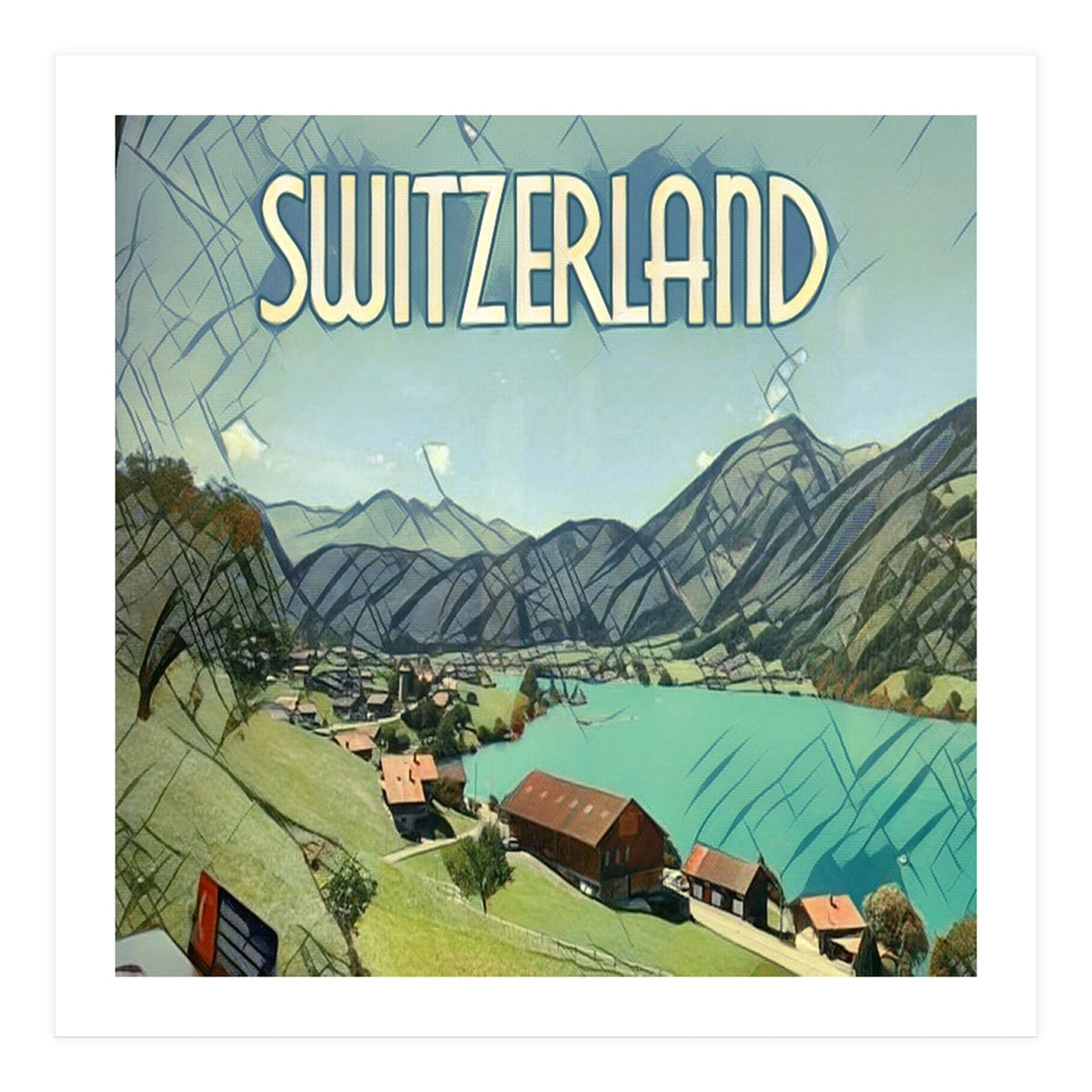 Lake Lungern, Switzerland. (Print Only)