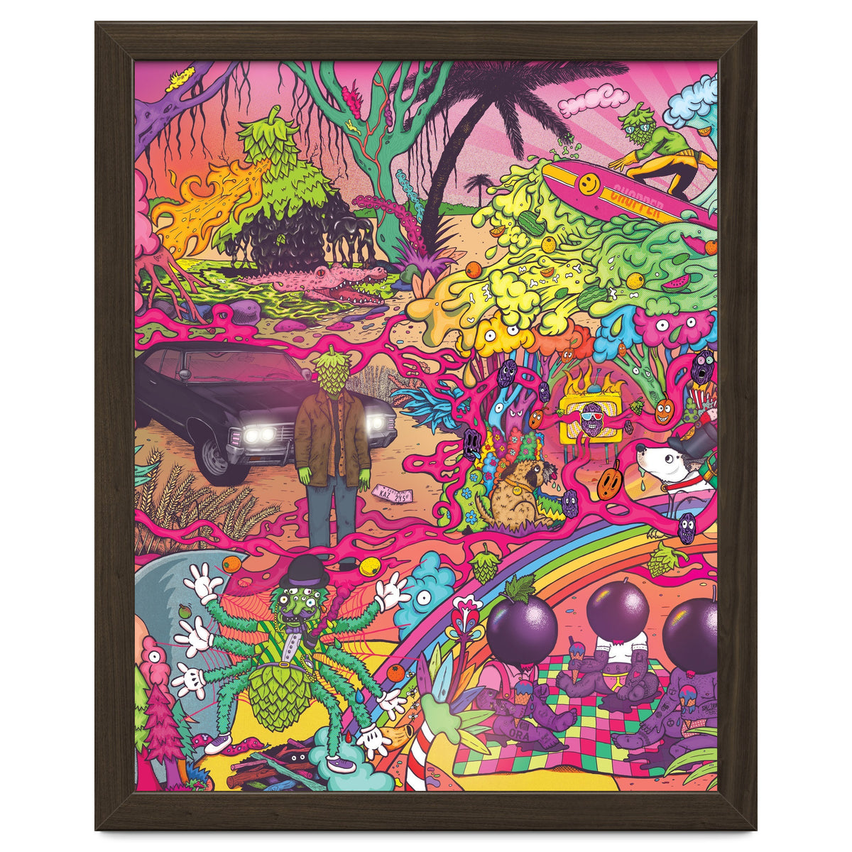 ABBEYDALE BREWERY COLLAB SERIES #2 FULL ILLUSTRATION - THORNBRIDGE, WILDE CHILD, RIDGESIDE, TORRSIDE, BOX SOCIAL, ORA BREWING