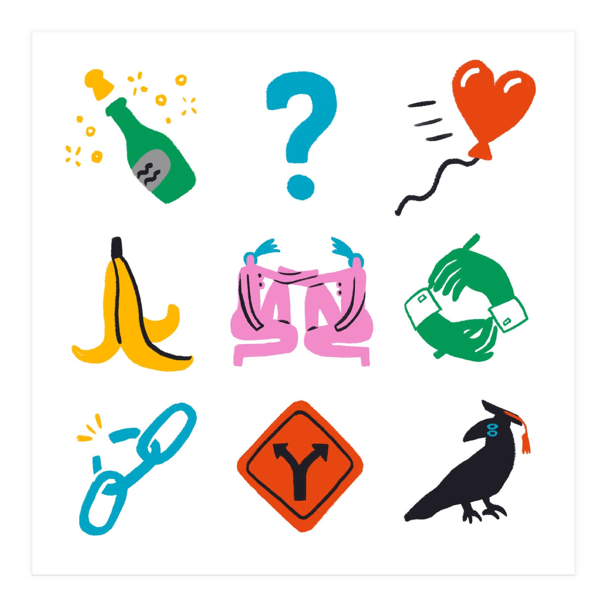 Gemini Emoji (Print Only)