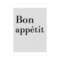 Bon Appétit, Grey (Print Only)