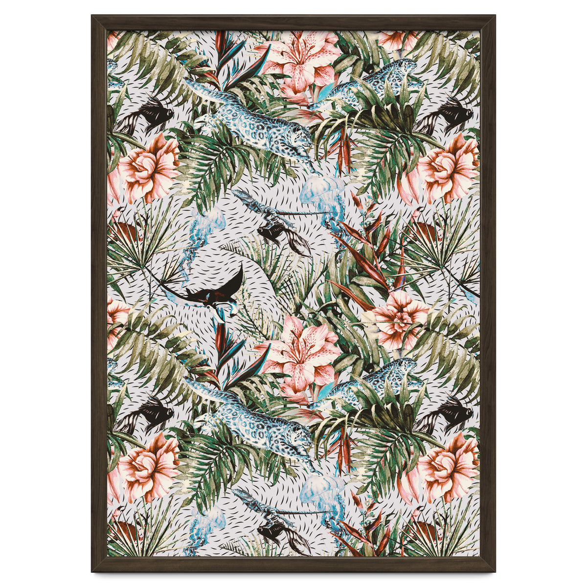 Paradisiacal flora and fauna