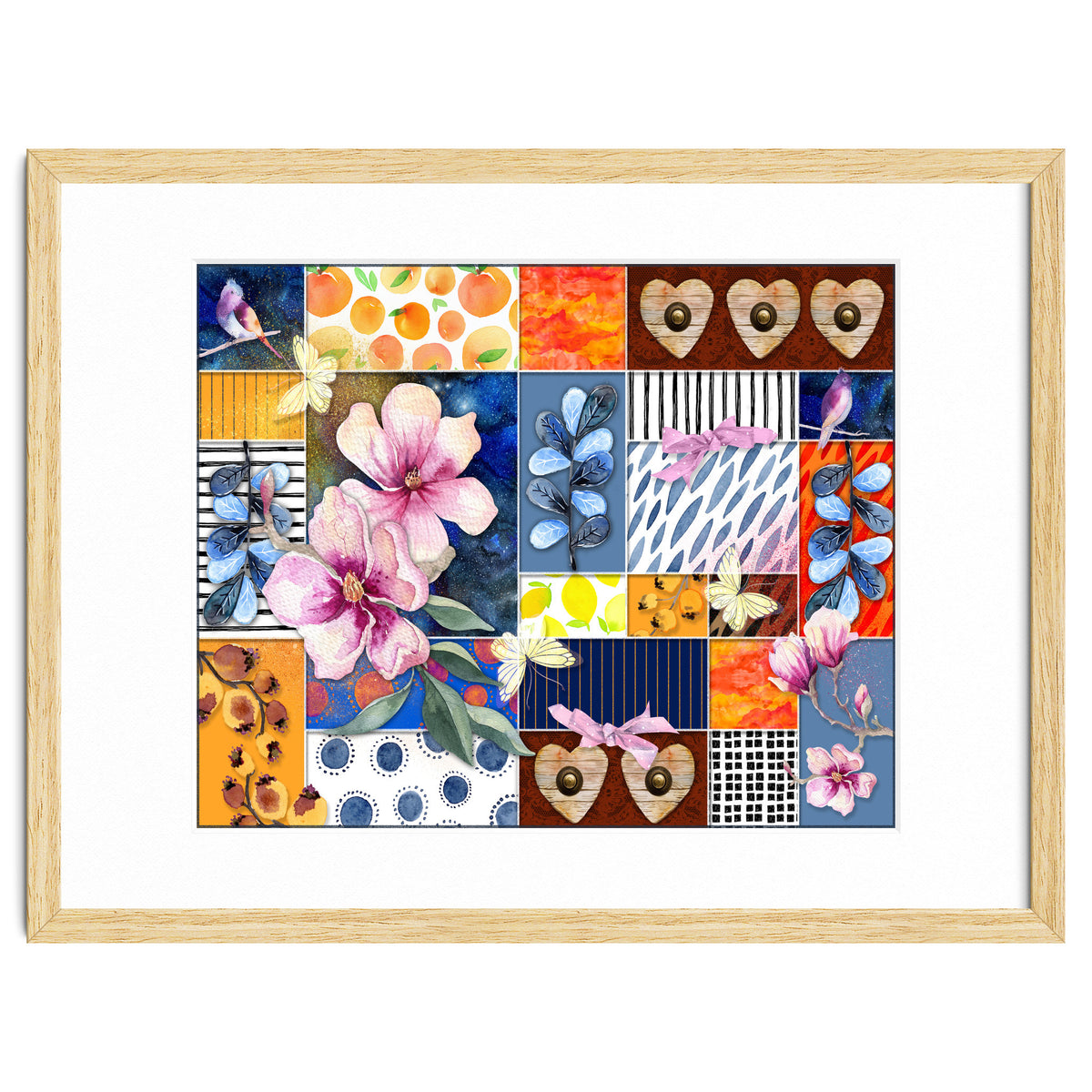 Romantic Floral Collage