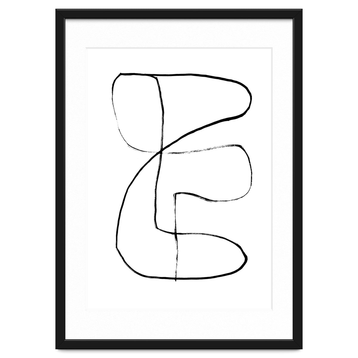 Mid-Century Line Art Print #1