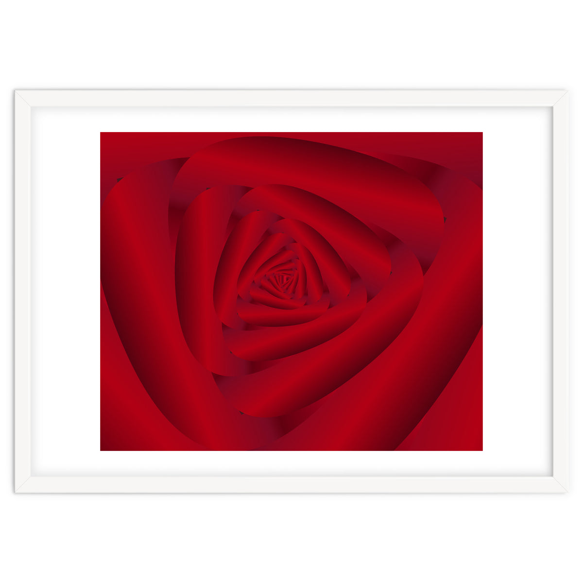 Rose Flower Swirl Art