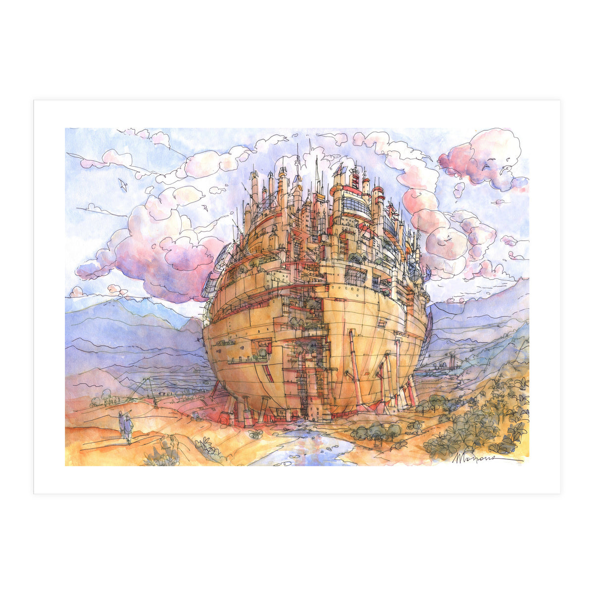 La Citta' Sferica (Print Only)