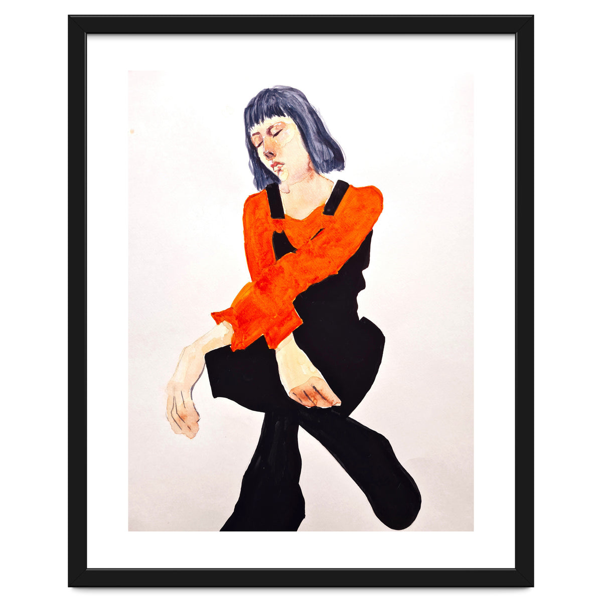 Untitled #60 - Woman in organge and black