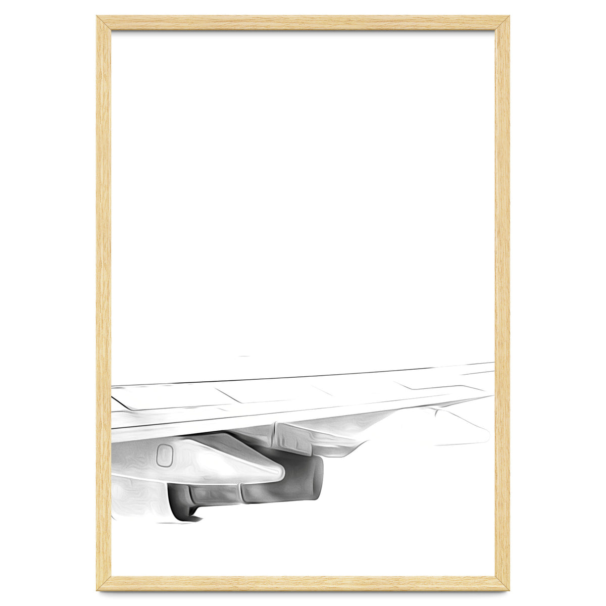 Black and White Airplane