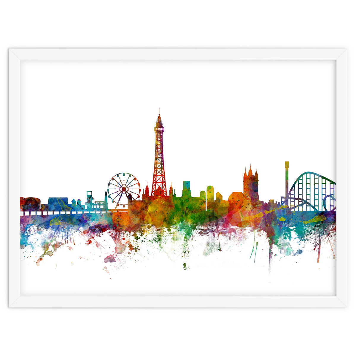 Blackpool England Skyline