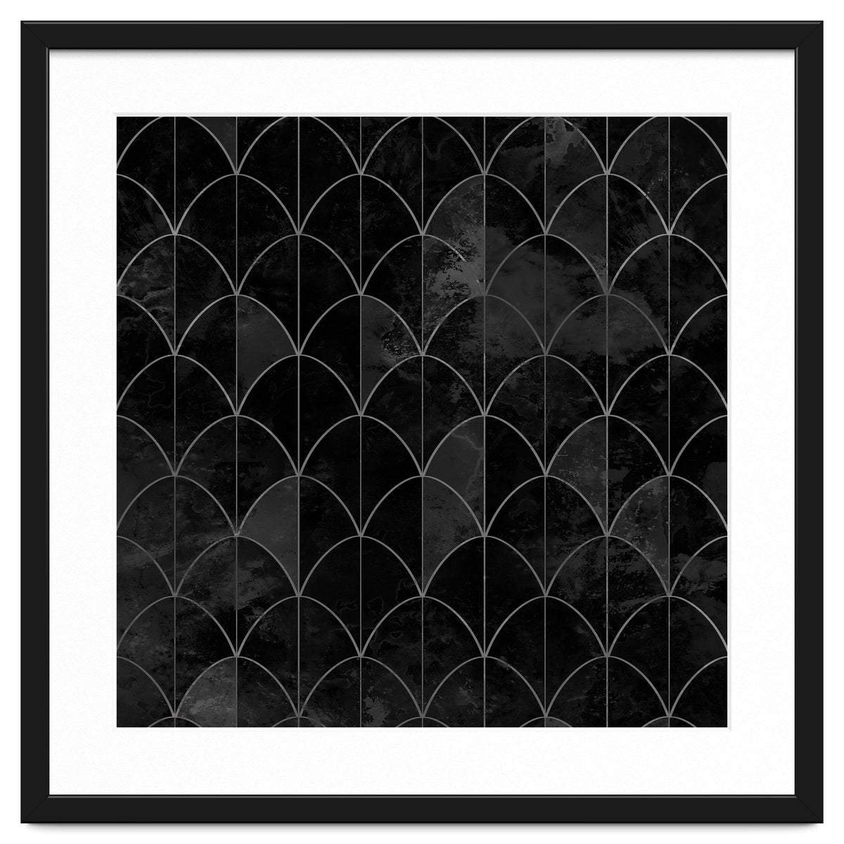 Mermaid scales. Black and white