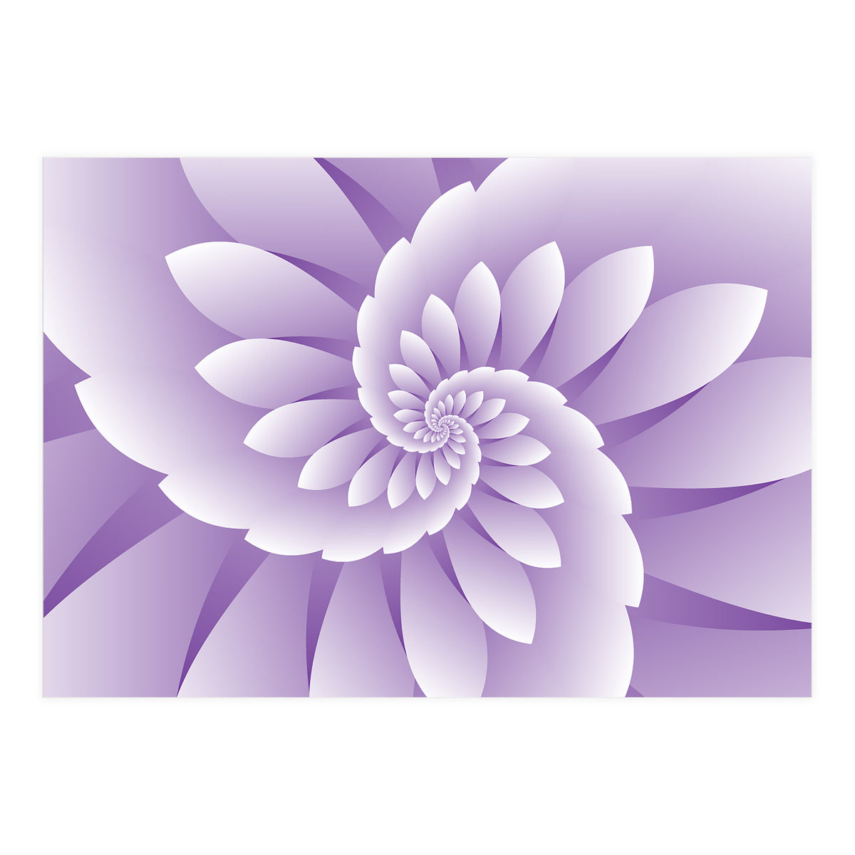 Abstract Purple Floral  (Print Only)