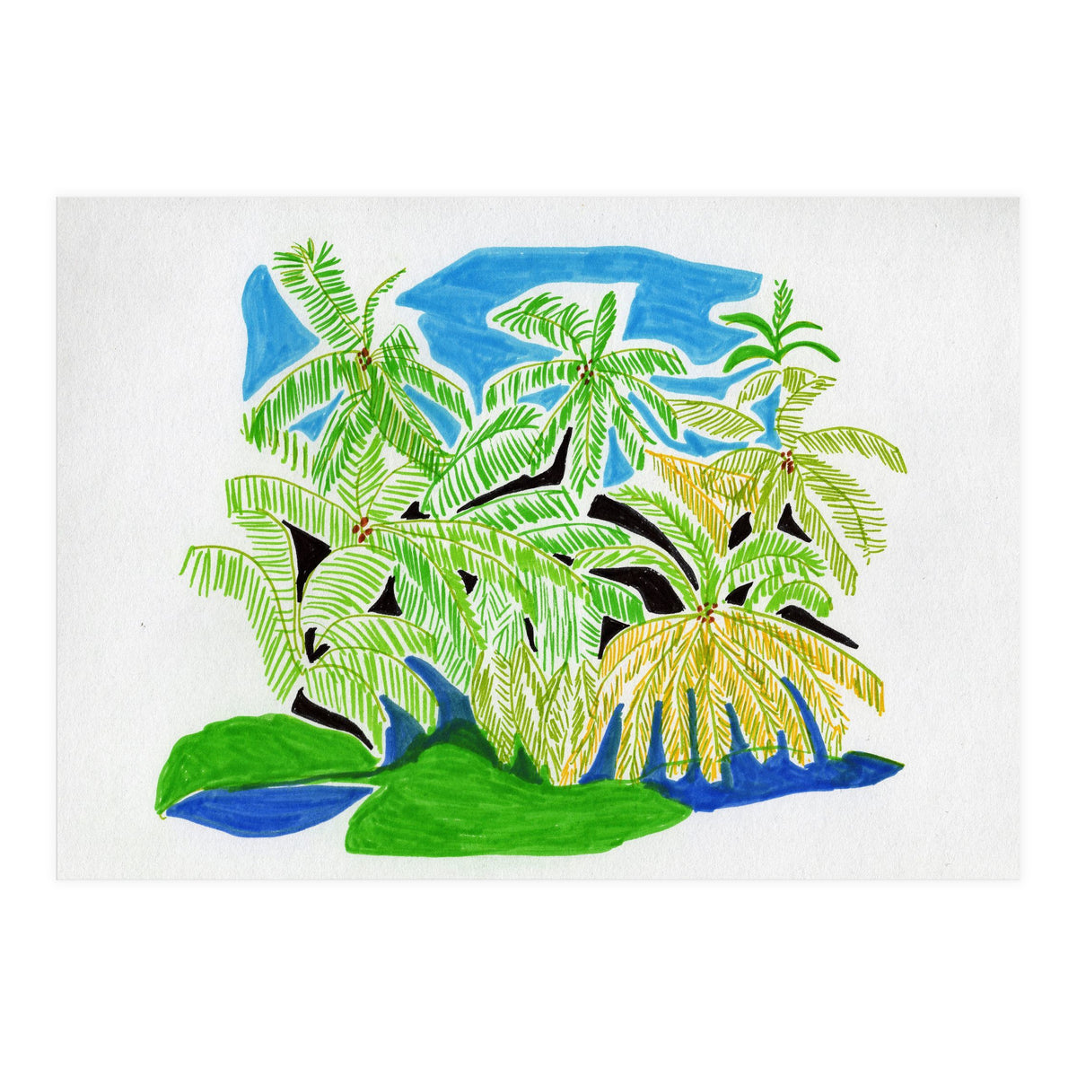 Palms Forest (Print Only)