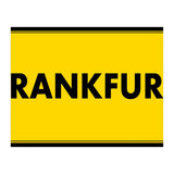 Let`s go to Frankfurt, Germany! Yellow road sign (Print Only) thumbnail