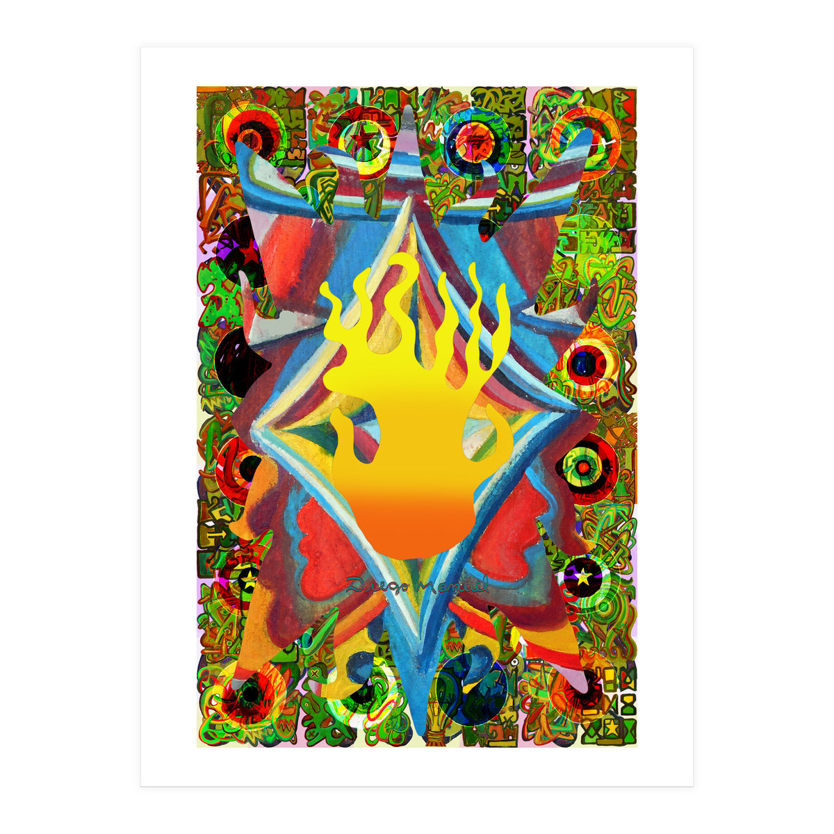 Fuego Y Graffiti 13 (Print Only)