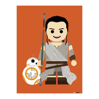 BB8 and Rey Toy (Print Only)