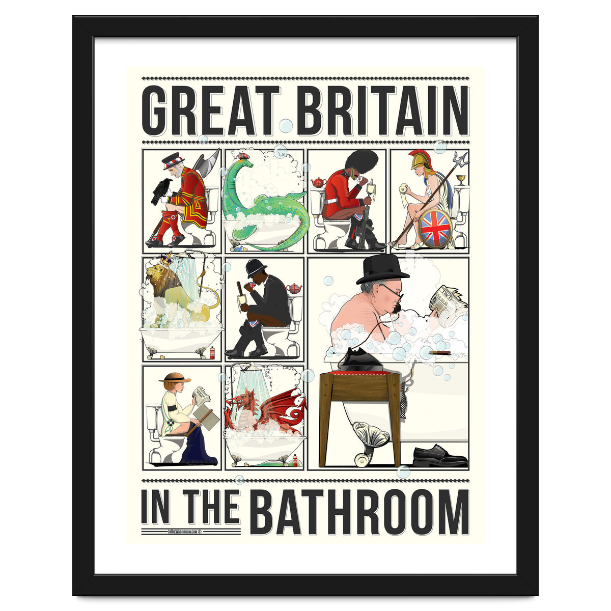 Great Britain in the Bath, Funny Bathroom Humour
