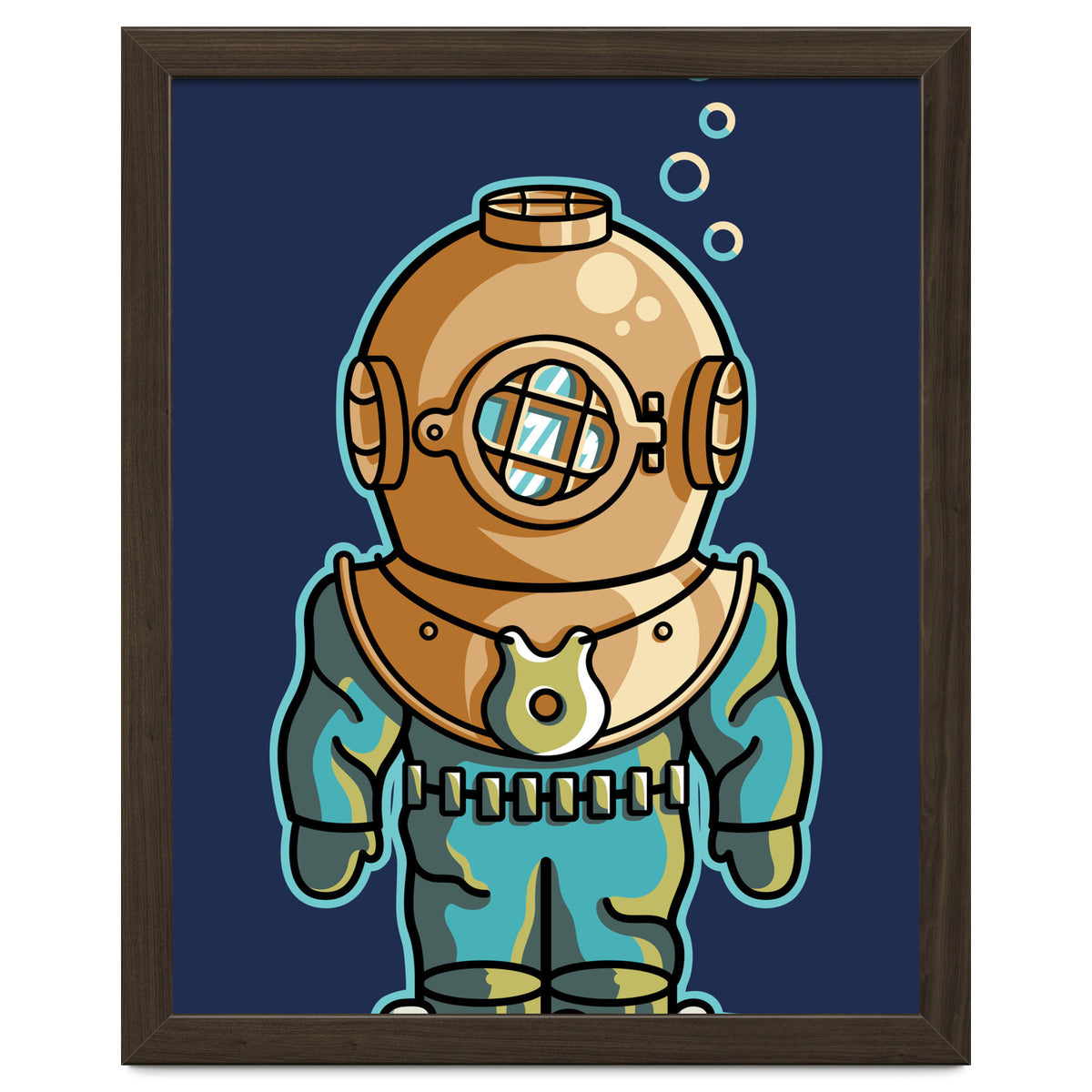 Cute Deep Sea Diver