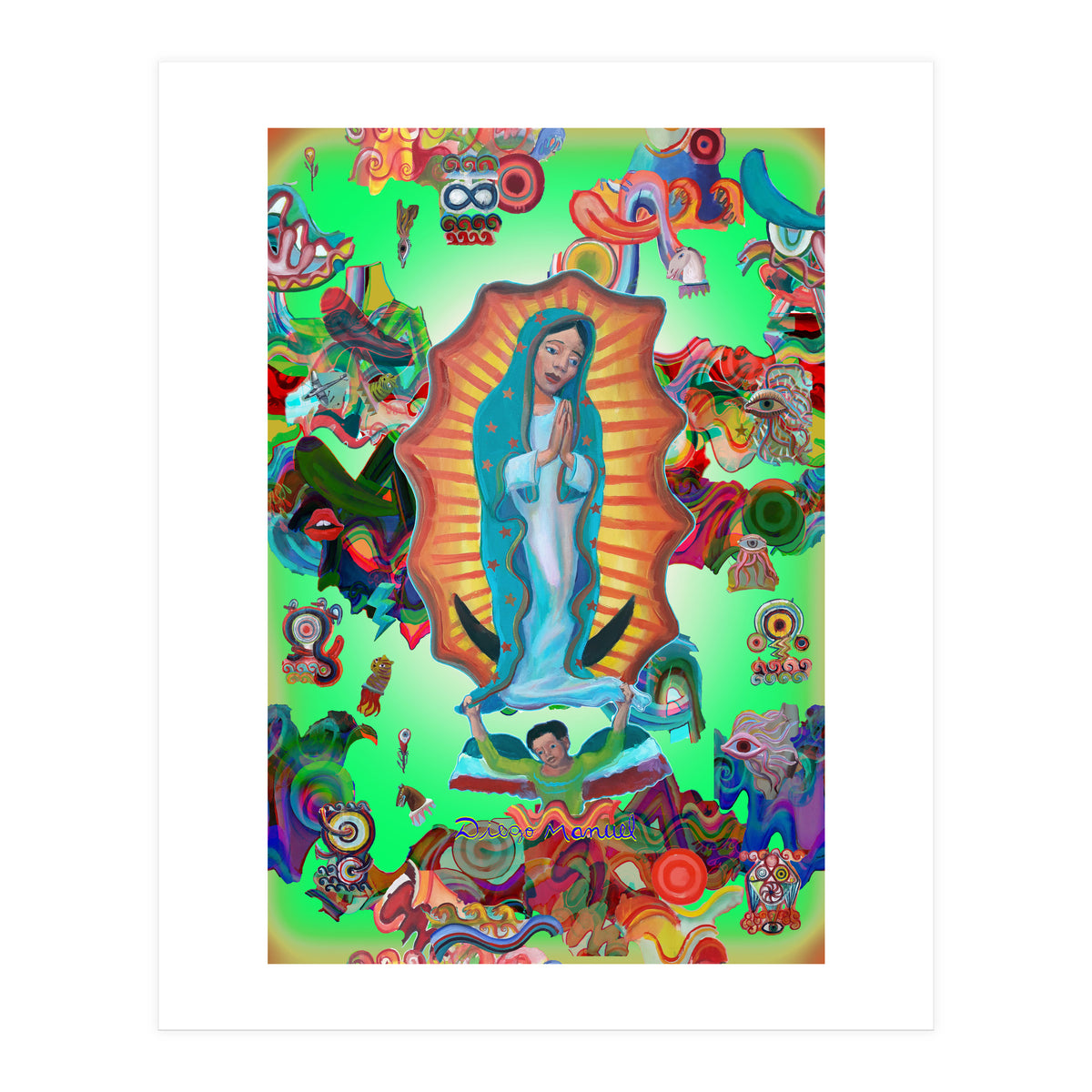 Virgen Y Graffiti 18 (Print Only)