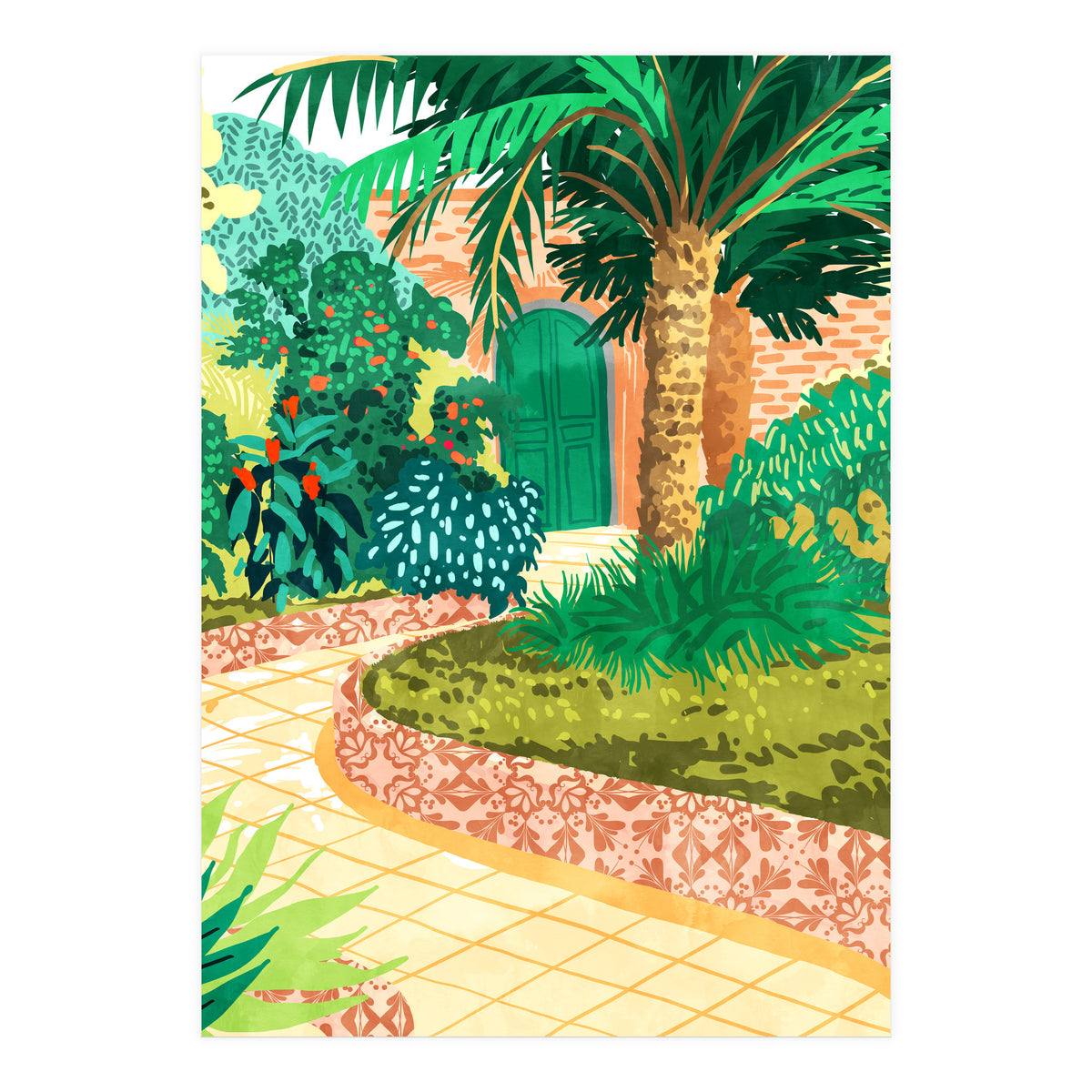 The House With The Green Door (Print Only)