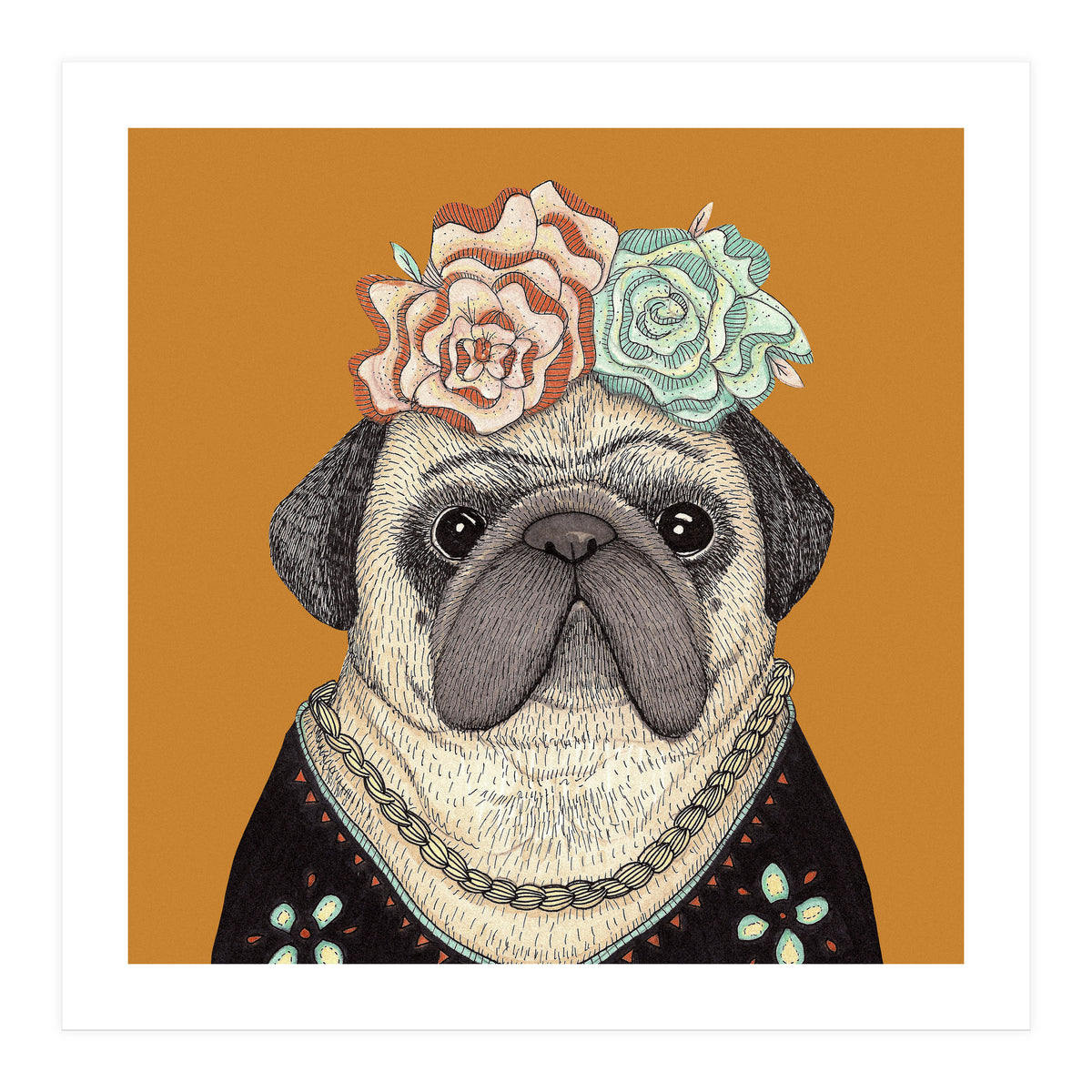 Frida Pug 7000 (Print Only)