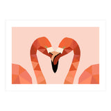 Flamingo Bird Low Poly Art  (Print Only) thumbnail