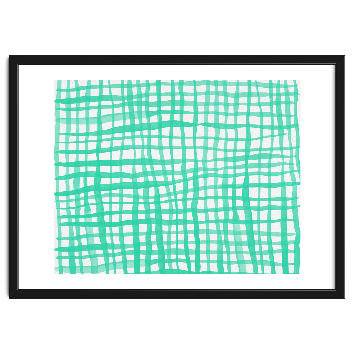 Aqua gingham pattern