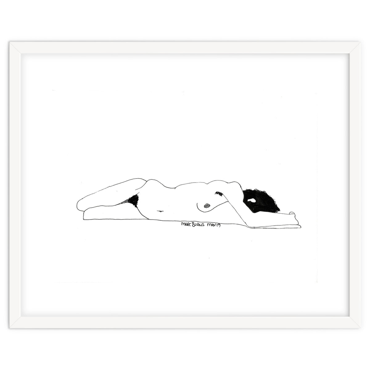 Untitled #1 - Lying nude figure