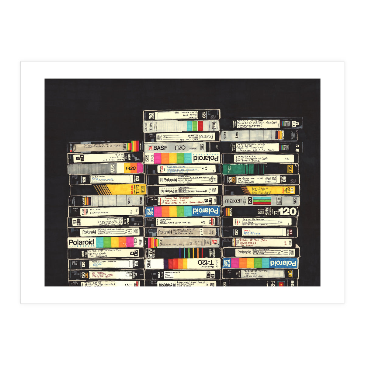 VHS Stack (Print Only)