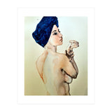 Untitled #89 - Nude in a blue turban (Print Only) thumbnail
