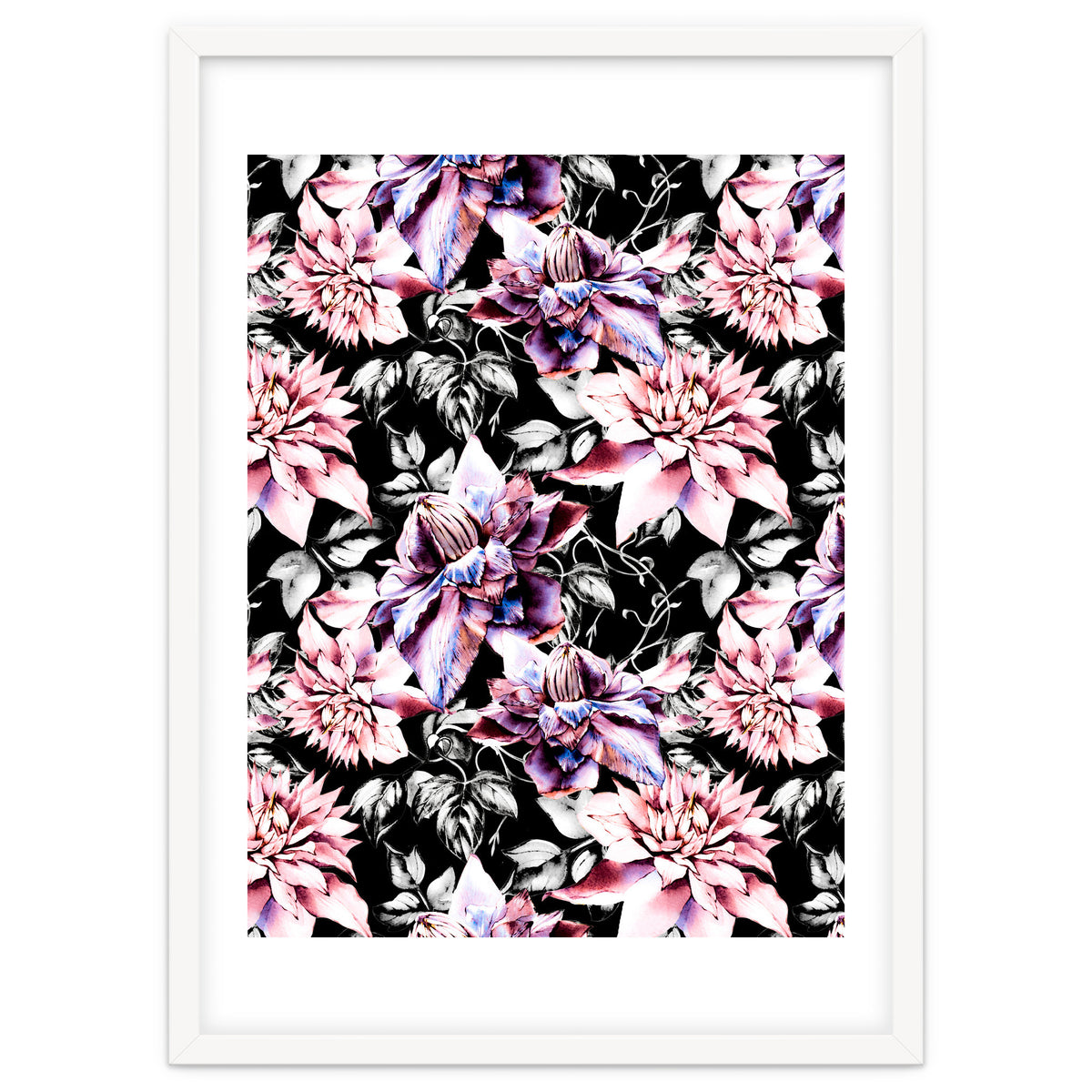 Pink bloom in the dark