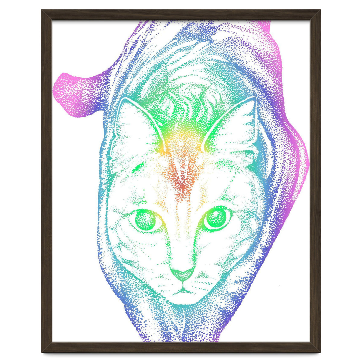 Rainbow Pastel Cat
