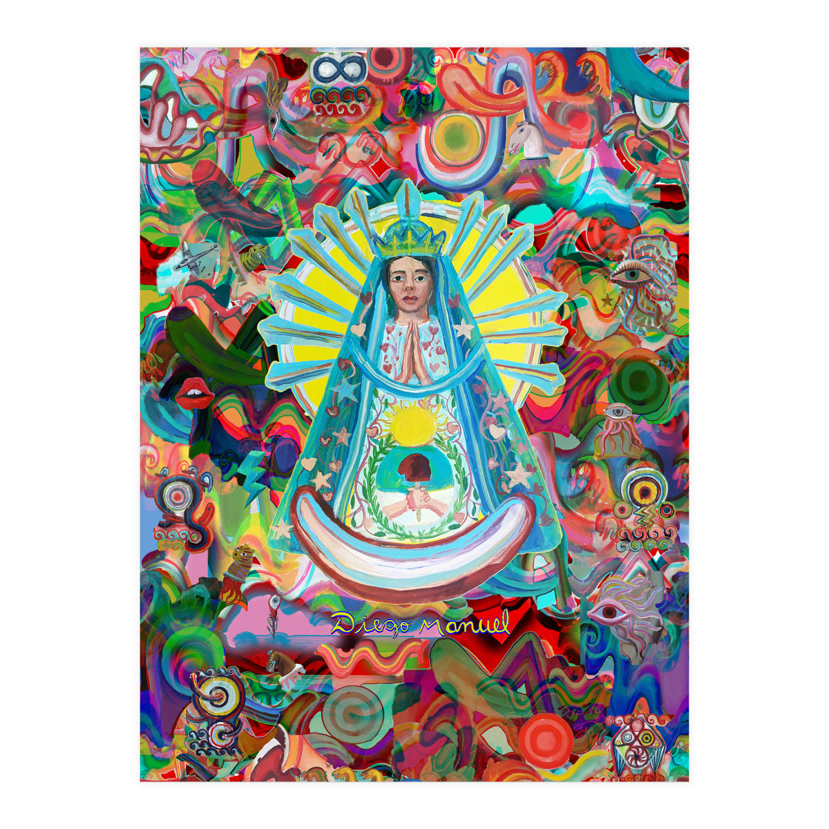 Virgen Y Graffiti 14 (Print Only)