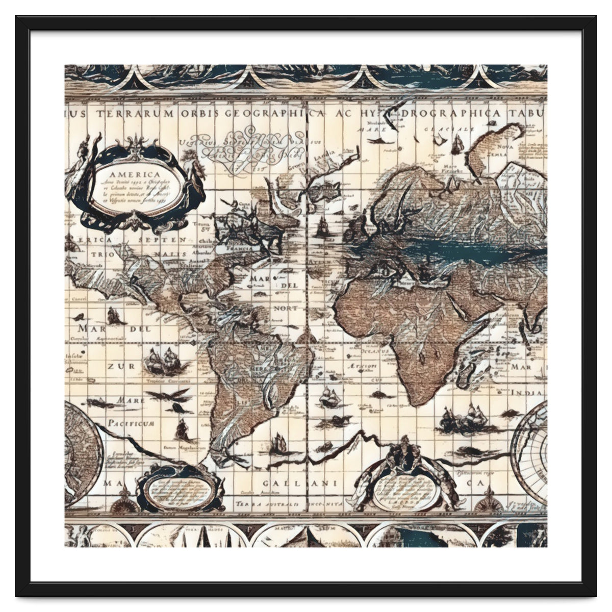 Antique Mapa Mundi revisited