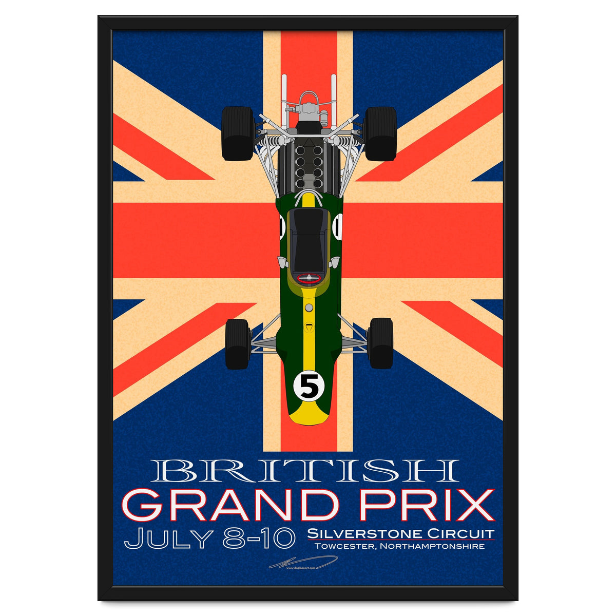 British Grand Prix poster