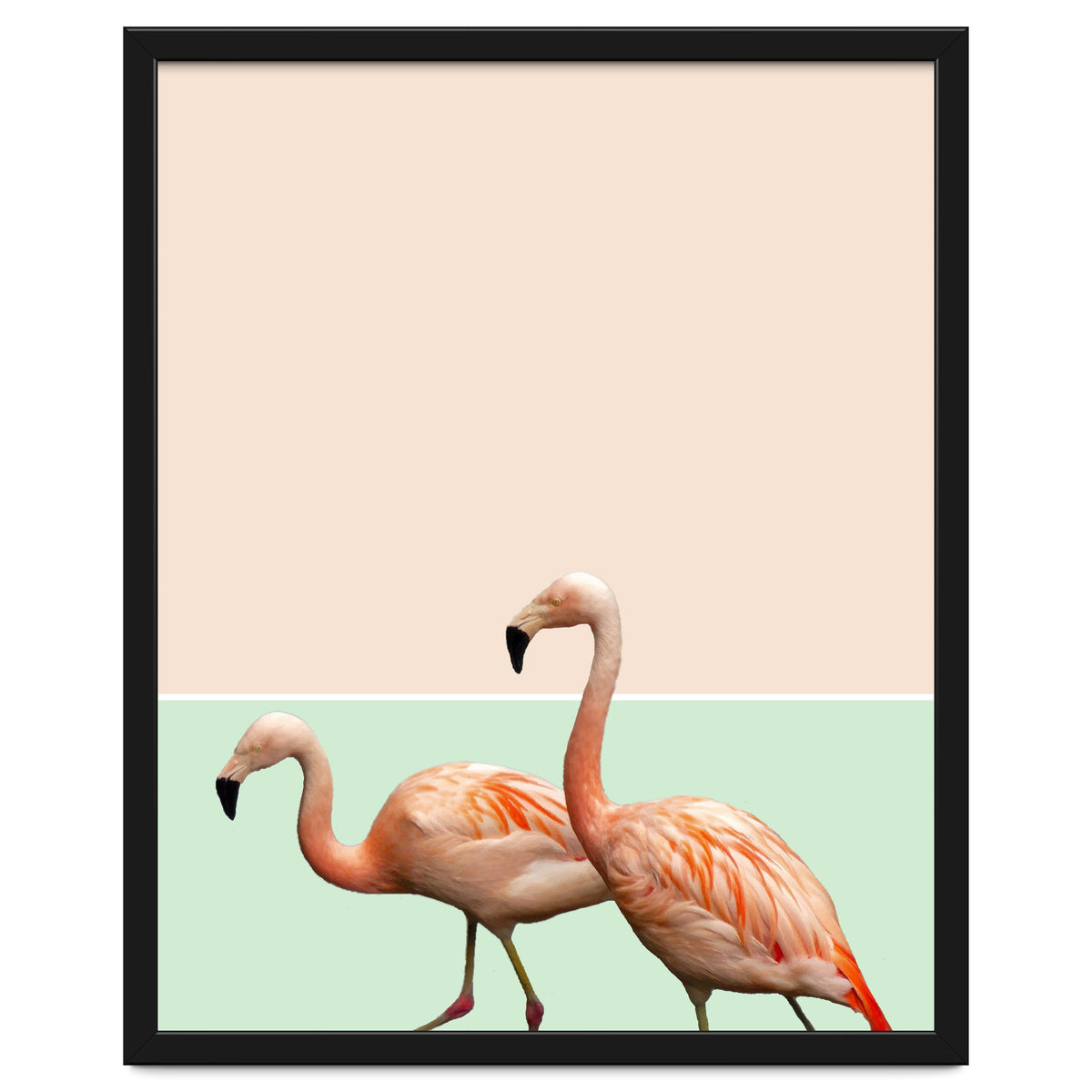 Flamingo Pastel Art