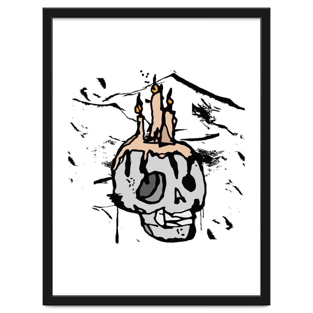 Skull Candlelight Sketch