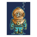 Cute Deep Sea Diver (Print Only) thumbnail