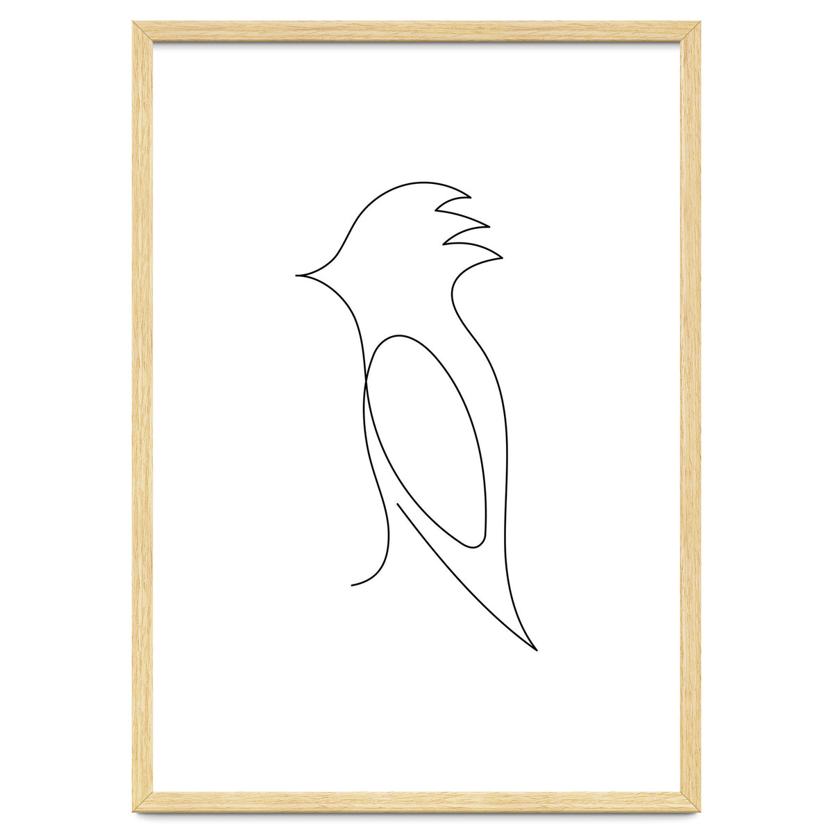One Line Art Bird