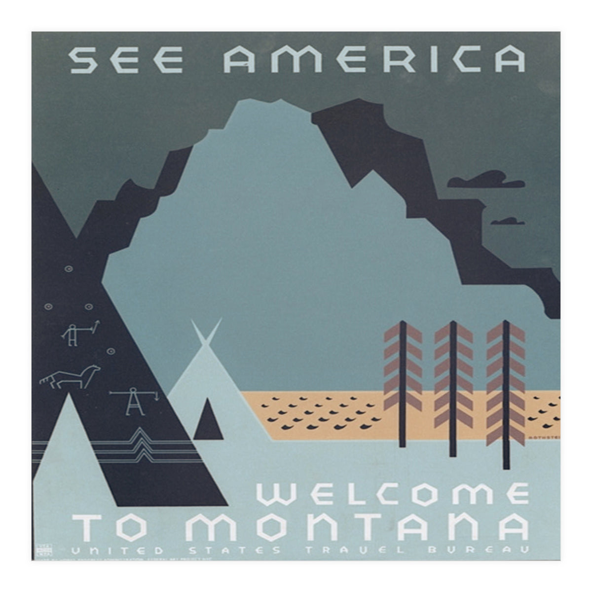Welcome To Montana, USA. (Print Only)