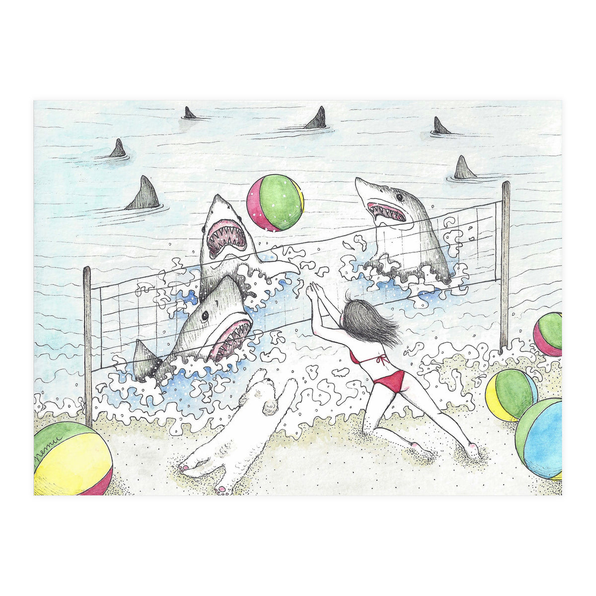 Beach Volleyball (Print Only)
