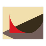 Geometric Shapes No. 6 - brown, beige & red (Print Only) thumbnail