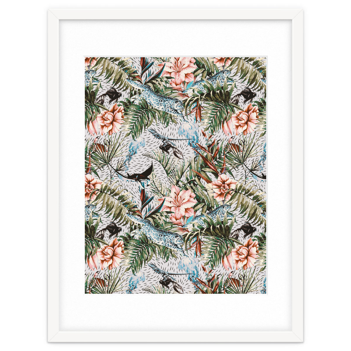 Paradisiacal flora and fauna