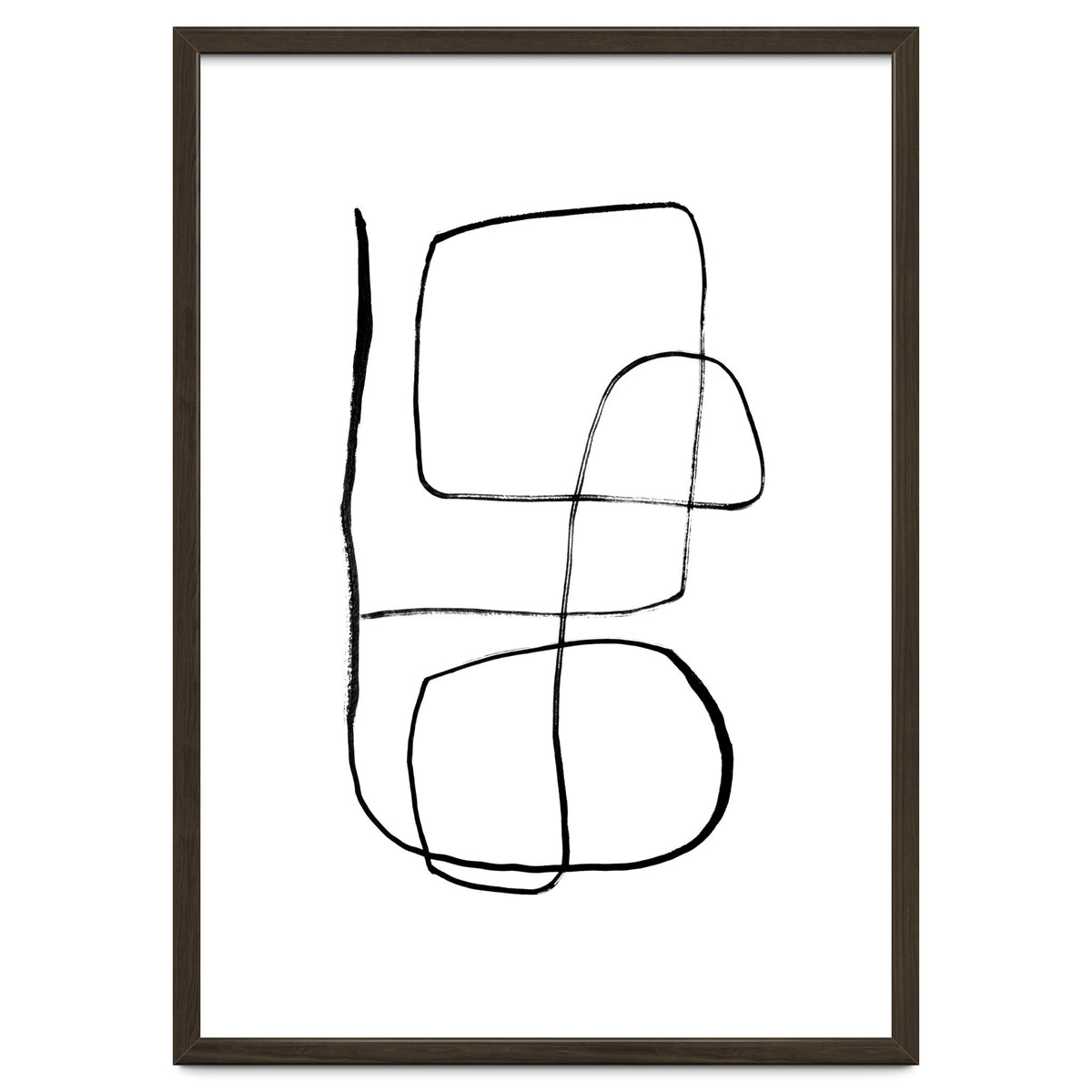 Mid-Century Line Art Print #3