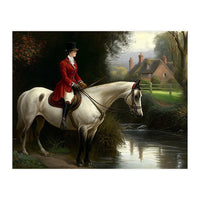19th Century Countryside Oil Painting (Print Only)